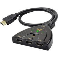3 In 1 Out 4K HDTV Splitter 3-Port HD Switcher Selector HD Cable Supports Full HD 4K 1080P 3D Player HDTV,PS4 Game Console