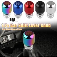 1 Pc Aluminum Alloy Car Shift Lever Knob Manual Transmission 5 Gear Shift Knob