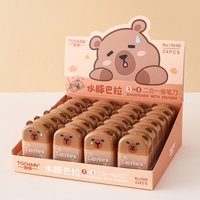 Capybara Cute 2-in-1 Pencil Sharpener & Eraser - Kindergarten Student Stationery Prize, Back to School Gift