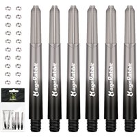 MageRabbit 48mm 2BA Transparent Gradient Color Professional Dart Shafts, with 20 Metal Shaft O Rings