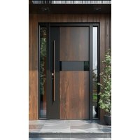 Smart Modern Entrance Door Customized Styles and Size Sound-insulating Main Door Windproof Weatherproof Suitable for House