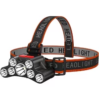 7LED Headlamp Rechargeable Waterproof Adjustable 4Modes Lightweight for Outdoor Camping Running Hiking Working