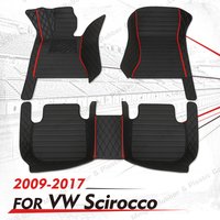 Custom Car floor mats for Volkswagen VW Scirocco 2009 2010 2011 2012 2013 2014 2015 2016 2017 auto foot Pads automobile carpet