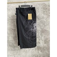 TOP-YAMAMOTO family Print wool horn auspicious totem cross-pants Collaboration