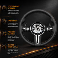 M Sport Full Leather Steering Wheel For BMW M3 F30 F15 F16 F20 F21 F25 F26 M5 F10 F11 F06 F07 F12 F13 F01 E90 E90 X5 E70 E87 E81