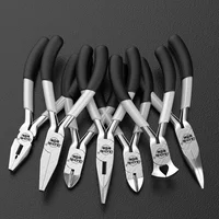 8 Pcs/Set Mini Jewelry Pliers Carbon Steel Jewelry Plier Sets Flat Nose / Sharp-Nose 5inch Mini Diagonal Pliers Hand Tools Kit