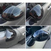 The Black Flag Rear View Mirror Covers for Mini Countryman Cooper S Clubman Paceman R55 R56 R60 R61 Car Decoration Accessories