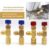 R22 R410 Refrigerant Charging Valve Air Conditioning Refrigerant Liquid Safety Valve Copper and Fluorine Safety Valve