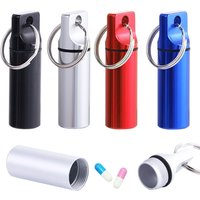 Waterproof Metal Medicine Organizers Multifunctional Aluminum Earplugs Box High Quality Pill Storage Case Keychain