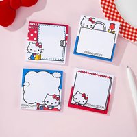 50Pcs Genuine Sanrio Hello Kitty Cartoon Sticky Notes Kawayii Kt Cat Student Stationery Supplies School Prize Girl Birthday Gift