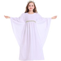 White Greek God Robe Girl's White Dress Cloak Cloak Set Angel Demon Two-color Dress Cosplay Costumes Performance Dress