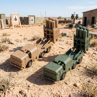 2026 NEW Glue-free Model Kit, 1/144 China HQ-16 Missile Launcher Chariot, Simulation Air Defense Weapon Sand Table Decoration