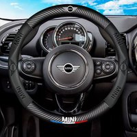 Car Steering Wheel Cover PU Leather Anti Slip Steer Wheel Protector For Mini Cooper S R55 R56 R50 R53 R60 F55 F56 Countryman