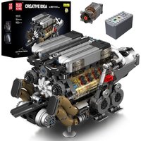Mould King 10131 W16 Engine Model Kit 952Pcs 16-Cylinder Cars Engine Kids STEM Toys Building Blocks Sets Adults Collection Gifts