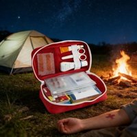 Durable First Aid Kit Emergency Survival Bag Compact Portable Trauma Rescue Handbag Medicine Storage Tote for Home Outdoor Car