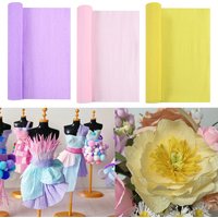1Roll 50x250cm Crepe Paper For DIY Crafts Flower Making Wedding Birthday Party DIY Decoration Floral Bouquet Gift Wrapping Paper
