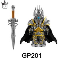 Lich King Warcraft Style Building Figure Armor Sword Cape Collectible Action Toy for Fans Boys Gift New 2025 Hot Sale