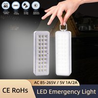 30/60LED Emergency Fire Fighting Lamp Portable Emergency Evacuation Light Wall-mounted LED Bulb Dimmable Camping Lights
