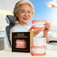 New Denture Silicone Kit - Soft Kit Teeth Upper And Lower Set - Silicone Liners Soft Denture Kit - Easy Use