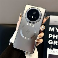 Electroplated Glossy Surface Phone Case For Honor Magic V5 V3 V2 5G Magnetic Wireless Charging Shockproof Protect Rugged Cover