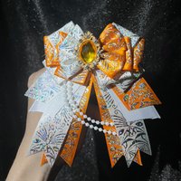 Orange Elegant Bow Tie Brooch, 12 Colors Handmade DIY Finished Product, Anime Lolita Cosplay, Comic Exhibition Decoration, Jk Fan Circle, Otaku Circle, Lolita Small Gift, Beautiful Transparent Ita Bag