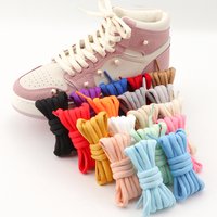 Round Shoe Laces 0.9CM Boot Laces for Shoes Quality Original SB Dunk AF1 Sneakers Shoelaces 140/160/180cm 1Pair Shoe Accessories