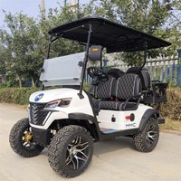 Vintage China Luxury 4 Seat Electric Club Car Golf Carts 4 Seater Utility Vehicle Electric Golf Cart with Factory Direct Price
