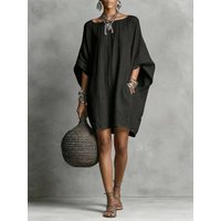 European and American cross-border women's clothing independent site 26 summer new women's solid color off-the-shoulder bat slee