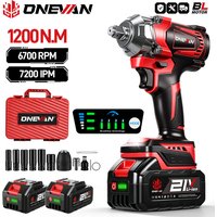 ONEVAN 21V clé à chocs électrique sans brosse 1200 N.m clé sans fil tournevis électrique outil électrique pour Makita 18V batterie broche