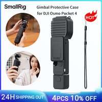 SmallRig Gimbal Protective Case for DJI Osmo Pocket 4 with Wrist Strap Silicone Case Protective Body Screen Threaded Handle 6005