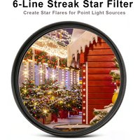 6 Line Star Lens Filter 49 52 55 58mm 62mm 67mm 72mm 77mm 82mm for Nikon Canon Sony SLR Micro-Single Camera Lenses Filter Size