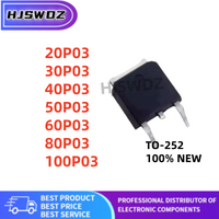 10PCS/LOT 20P03 30P03 40P03 50P03 60P03 80P03 100P03 TO-252 MOS Transistor NEW