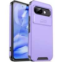 Armor Matte Phone Case For Google Pixel 9 Pro XL 8 7 Pro 8A 9A 10A Sliding Window Camera Protection Shockproof Cover Funda