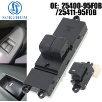 Left Front Driver Power Window Switch Button 25400-95F0B 25411-95F0B For Nissan Almera Classic B10 Sunny B10 2006 2007 2008 2013