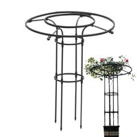 Garden Climbing Trellis Vegetable Vertical Support Frame Vertical Metal Umbrella Gardening Trellis Tower for Flowers Houseplants