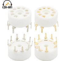 9Pin B9A Tube Socket PCB Mount B9A Ceramic Valve Socket For 12AX7 12AU7 ECC82 5670 E88CC ECC83 Vintage Amplifier DIY Project