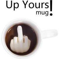 Creative Personality Water Cup Spoof Middle Finger Funny Ceramic Cup Coffee Milk Cup White Cup Fashion Novelty Gift Mug