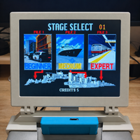 10.4-inch 4:3 LCD Display 800x600 Retro Game Console Screen with Adjustable Angle and Built-in Speakers Suitable for Sega SS