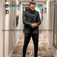 Sparkly Crystal Men Suits 2 Piece Shawl Collar Tuxedos Suit Luxury Jewel Wedding Outfits Customized Blazer Pants costumes homme