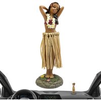 Dancing Girl Figurine Small Interior Dancer Doll Dancing Doll Figurine Hawaiian Doll Home Decor Dancing girl Dashboard Doll