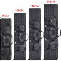 108/118/142CM Long Backpack for Hunting Fishing Tactical Accessories Protect Case Removable Pouch Molle System Outdoor Camping