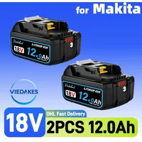 ️☑CE certified 18v 8AH/10AH/12AH Rechargeable original Battery◈ for makita drill DTD173 DDF487 DGA404 DJV182 HR140Z DTW700☩