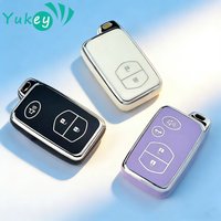 2/3/4 Buttons TPU Car Key Case Cover for Toyota Camry Prius Land Cruiser Prado 150 Crown for Subaru Foreste XV Keychain Holder