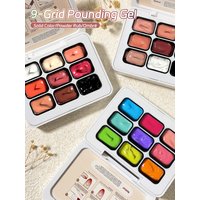 3 Styles 9-colors patter glue smudges canned high saturation popular semi-solid nail polish glue nail salon for special use