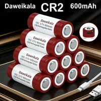 CR2 Rechargeable Battery Lithium 3.7V Hot Powerful for Disc Brake Lock Sp-1 Printer with USB C Cable Reliable Battery Pack