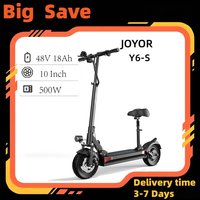 Joyor Y6-S adult E-scooter, urban commuting electric scooter, 48V 18Ah battery,500W motor, 10-inch foldable Escooter