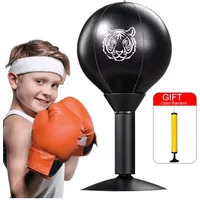 Desk Boxing Punch Ball with Suction Cup Punching Speed Ball Heavy Duty Stress Relief Stress Buster Perfect for Kids and Adults