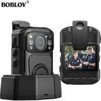 BOBLOV B4K5 4K Body Cam IP68 GPS Body Worn Camera 128GB Police Camera 2160P Video Record Charging Dock Night Vision Body Camera