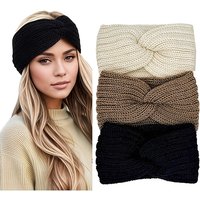 3pcs Women'S Winter Warm Headbands - Thick Knit Ear Strap Hair Accessories,Winter Headbands, Cold Weather Gear, Stylish Headwear