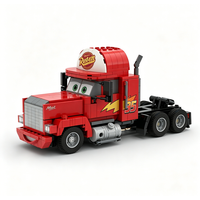 592pcs Movie Cars Mack Superliner Model Building Blocks Diy Assembly Speed โโSeries City Champion Supercar Toys Gifts